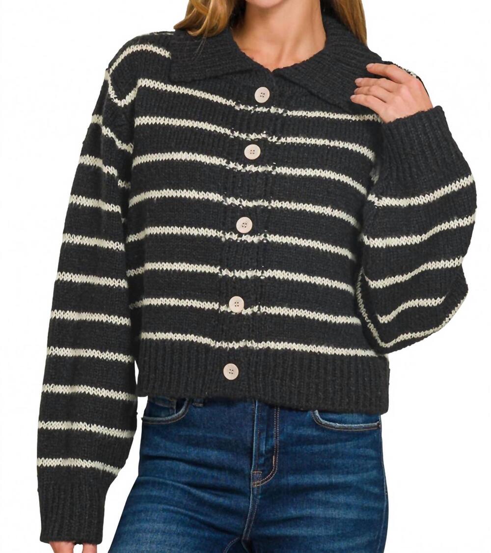 NEW ZENANA miss lucy cardigan in black